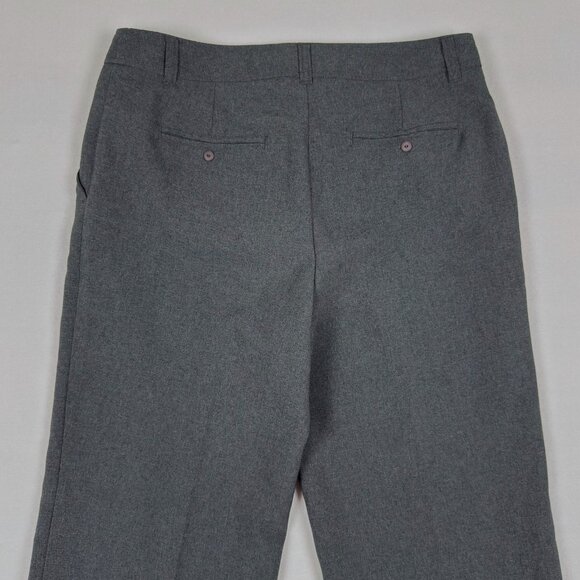 Jessica grey straight leg dress pants size 14 womens cropped inseam 26.5 in - Picture 5 of 10